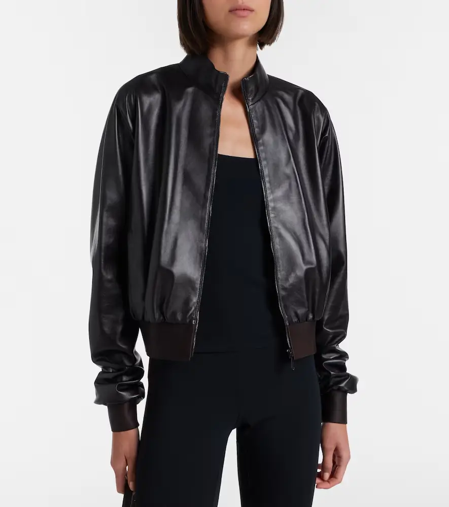 Gucci Leather bomber jacket | Thumbnail 5