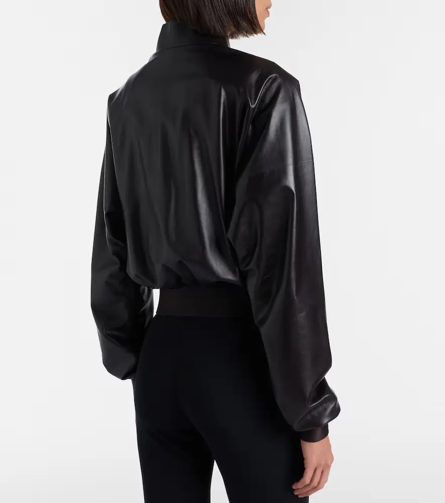 Gucci Leather bomber jacket | Thumbnail 6