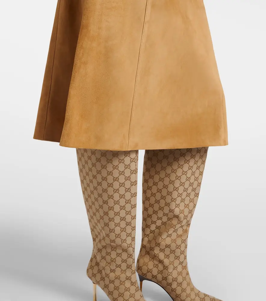 Gucci Embellished suede midi skirt | Thumbnail 2 Gucci Embellished suede midi skirt | Thumbnail 2