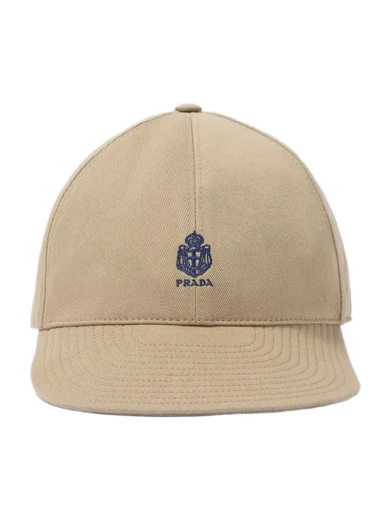 Prada Logo canvas baseball cap