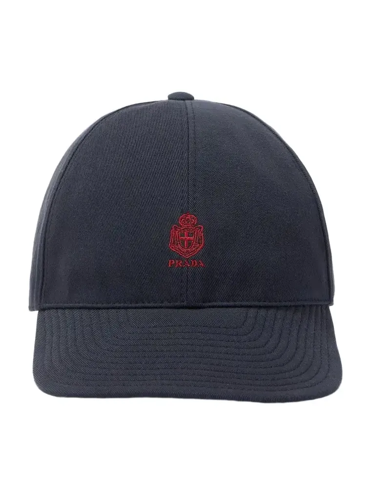 Prada Logo canvas baseball cap