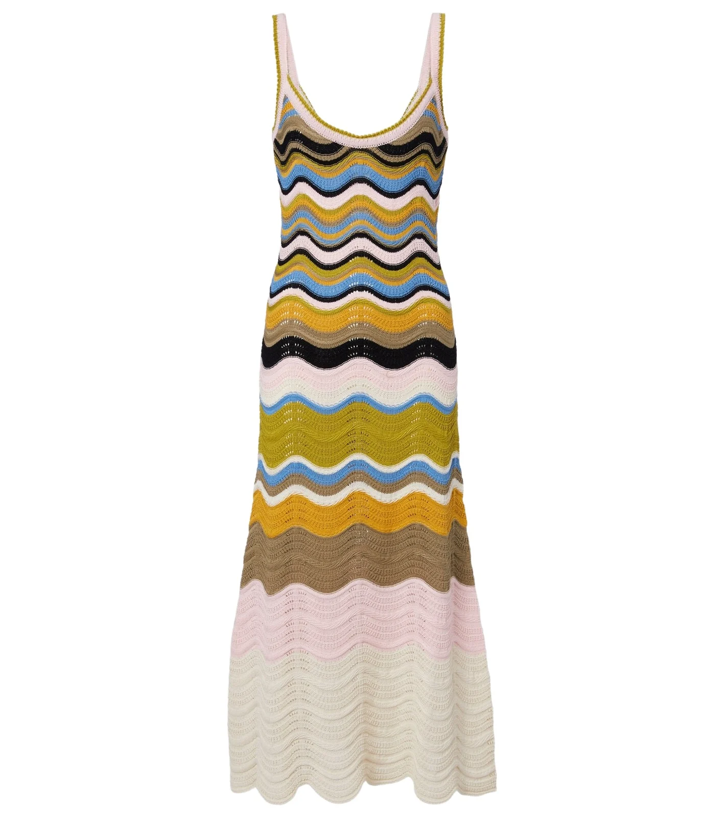 Chevron crochet cotton midi dress Chevron crochet cotton midi dress