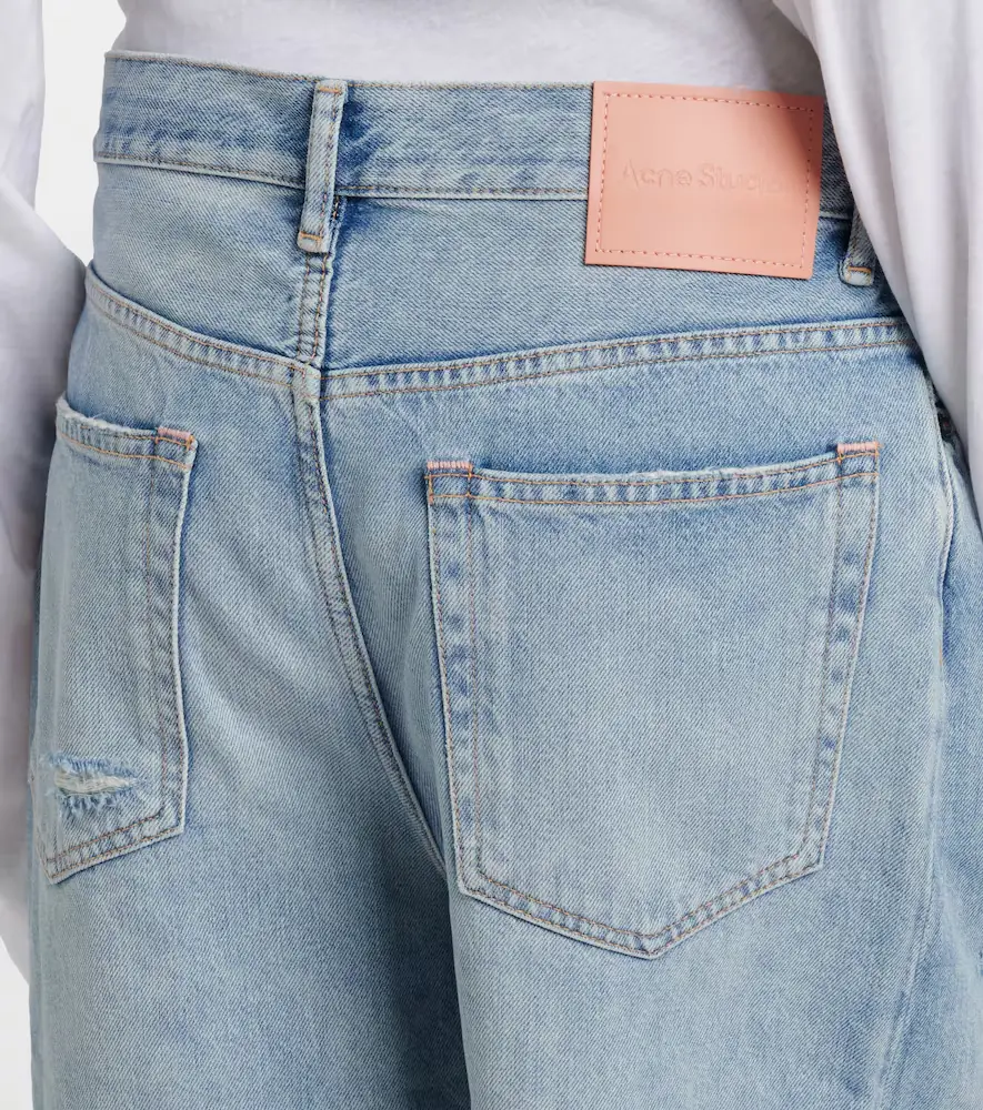 Acne Studios Distressed denim Bermuda shorts | Thumbnail 4