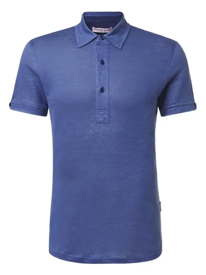 Sebastian linen polo shirt