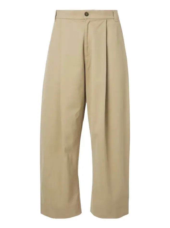 Sorte cotton twill wide-leg pants Sorte cotton twill wide-leg pants