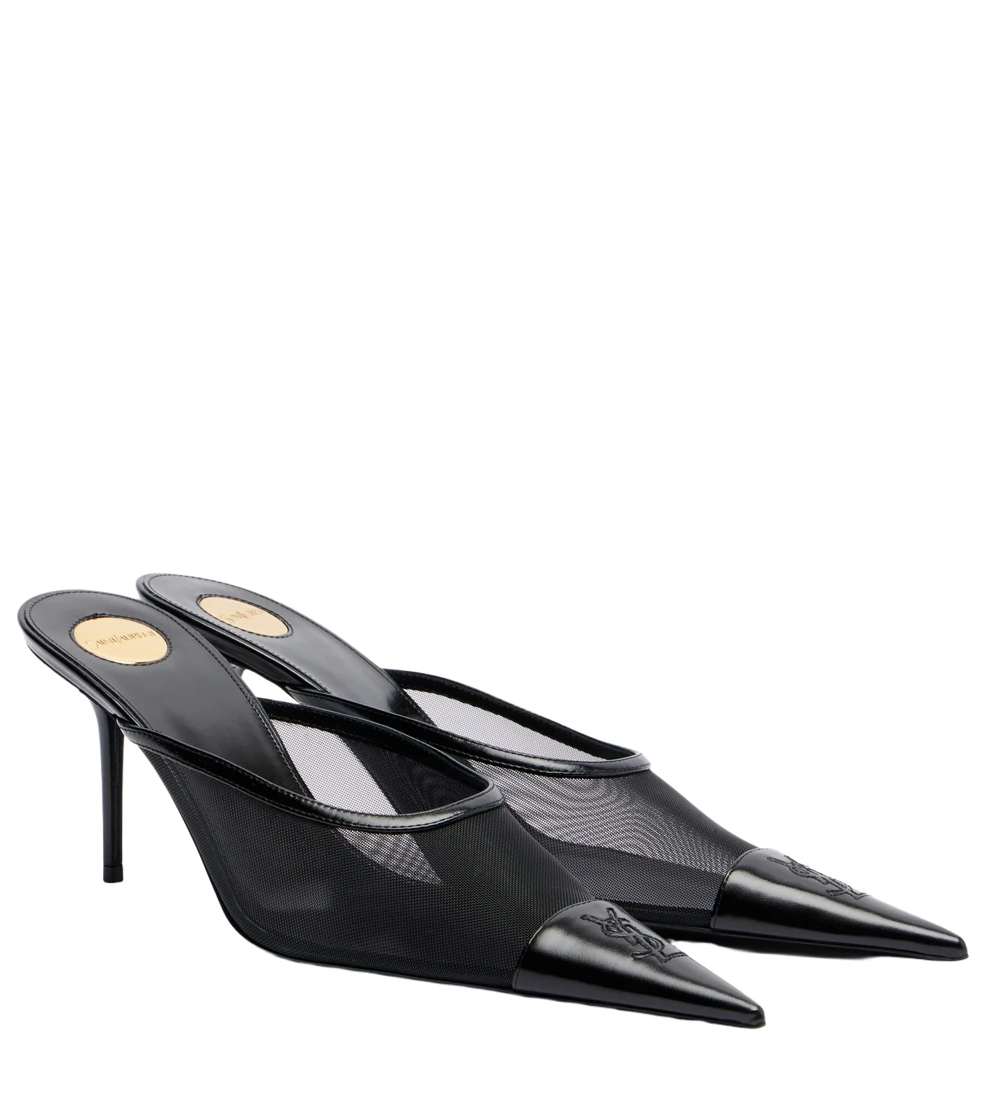 Renée mesh and leather mules Renée mesh and leather mules