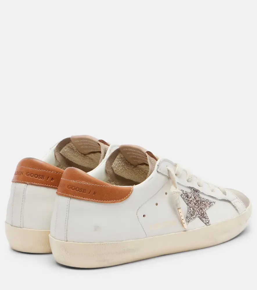 Golden Goose Super-Star glitter leather sneakers | Thumbnail 2
