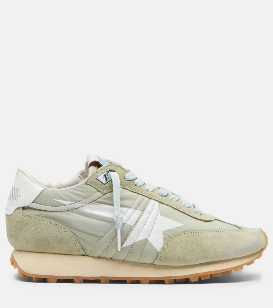 Golden Goose Running Marathon suede-trimmed sneakers | Thumbnail 3 Golden Goose Running Marathon suede-trimmed sneakers | Thumbnail 3