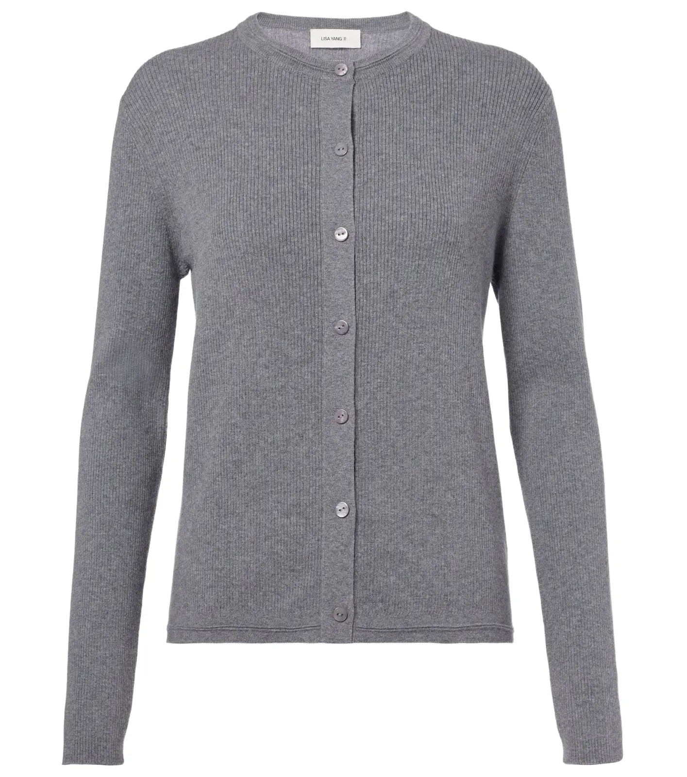 Abeena ribbed-knit cotton and cashmere cardigan Abeena ribbed-knit cotton and cashmere cardigan