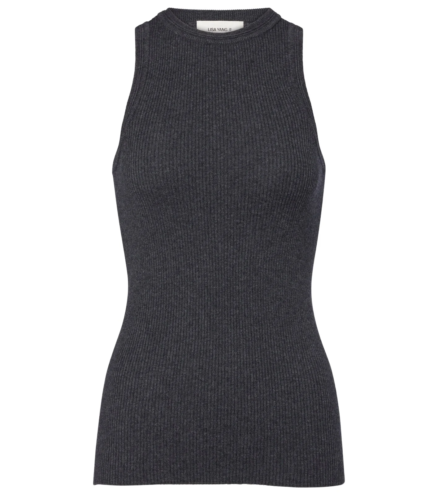 Amya ribbed-knit cotton and cashmere tank top Amya ribbed-knit cotton and cashmere tank top