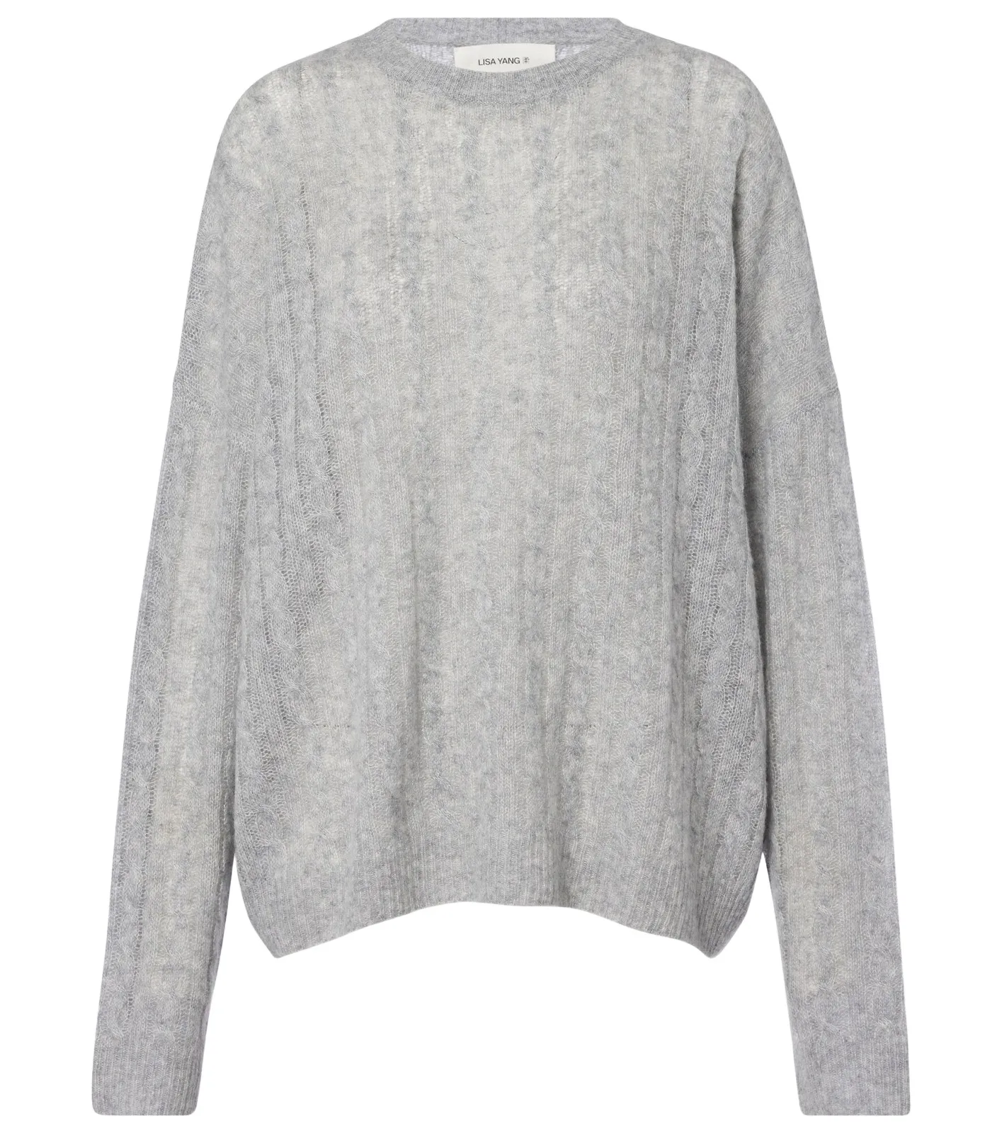 Amabel cable-knit cashmere and silk sweater Amabel cable-knit cashmere and silk sweater