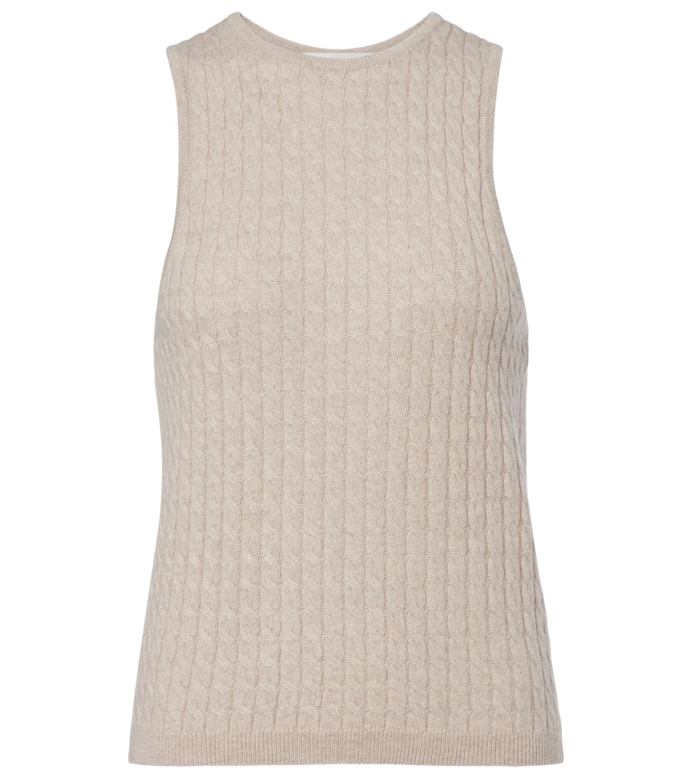 Iora cable-knit cashmere tank top Iora cable-knit cashmere tank top
