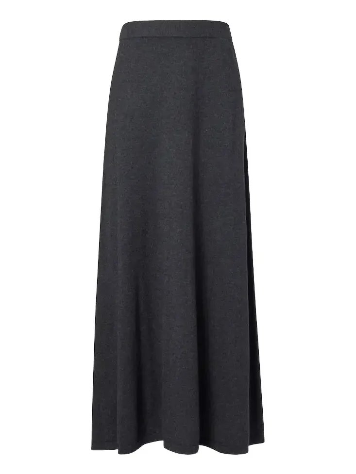 Adrienne cotton and cashmere midi skirt Adrienne cotton and cashmere midi skirt