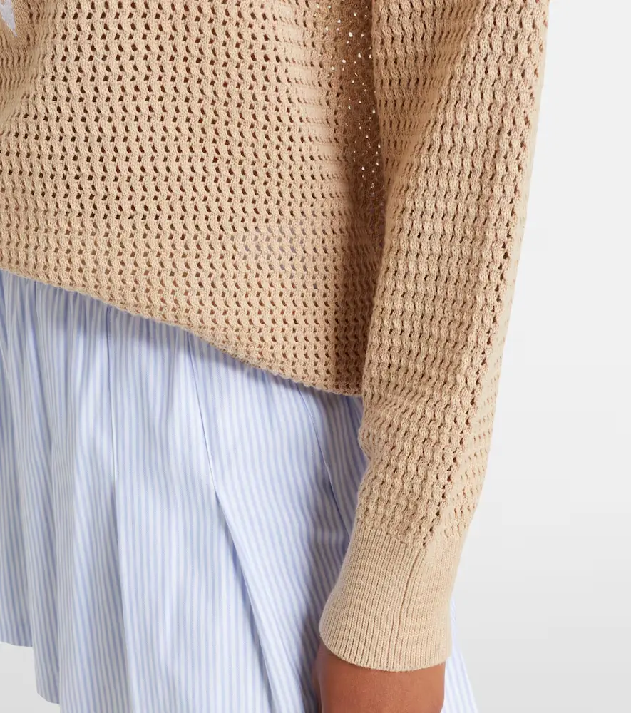 Varley Calva open-knit cotton half-zip sweater | Thumbnail 6 Varley Calva open-knit cotton half-zip sweater | Thumbnail 6
