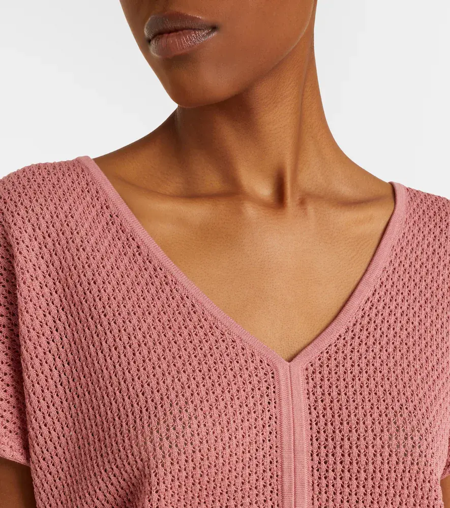 Varley Ashford open-knit cotton top | Thumbnail 5