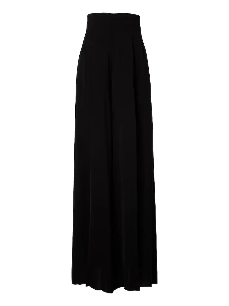 Elegante cady wide-leg pants