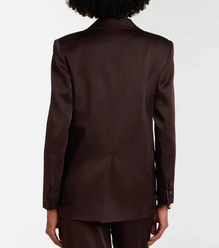 Max Mara Arca double-breasted satin blazer | Thumbnail 2 Max Mara Arca double-breasted satin blazer | Thumbnail 2