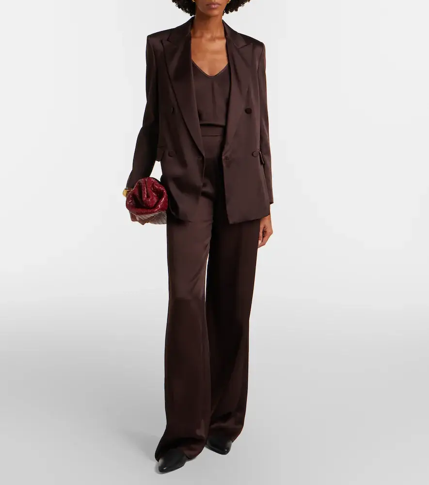 Max Mara Arca double-breasted satin blazer | Thumbnail 3 Max Mara Arca double-breasted satin blazer | Thumbnail 3