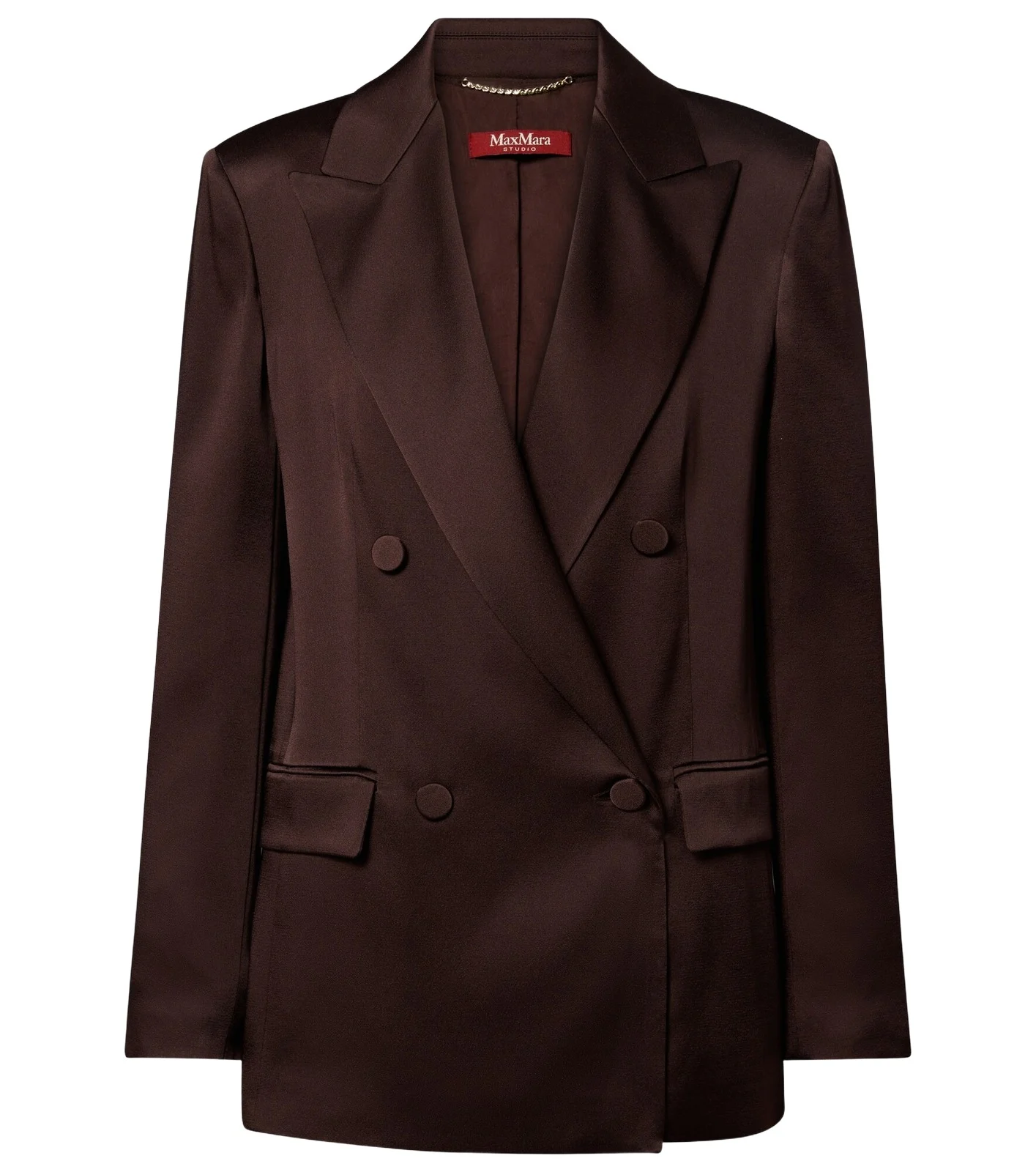 Arca double-breasted satin blazer Arca double-breasted satin blazer