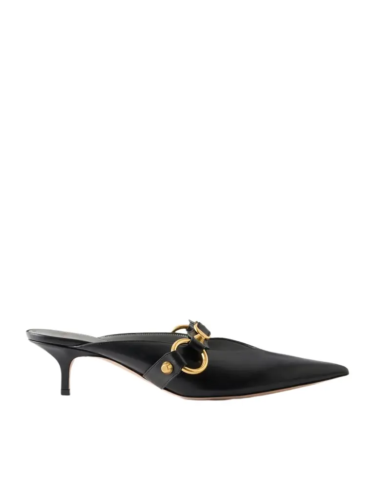 Balenciaga City Embellished Leather Mules | Image 1 Balenciaga City Embellished Leather Mules | Image 1