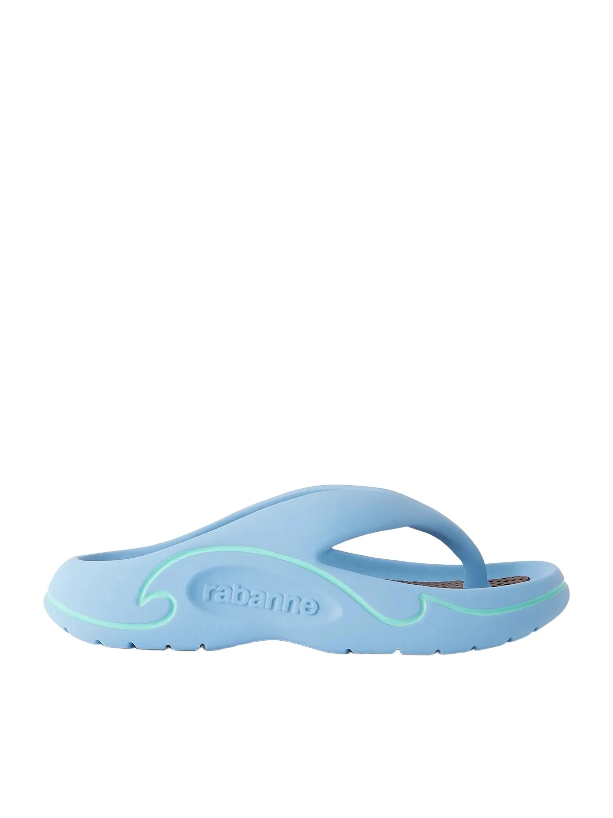 Rabanne 3d Logo-embossed Thong Sandals