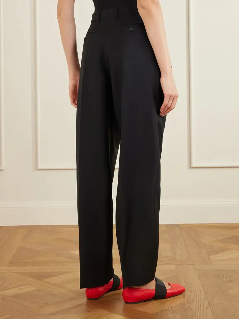 Givenchy Pleated Wool And Mohair-blend Wide-leg Pants | Thumbnail 4 Givenchy Pleated Wool And Mohair-blend Wide-leg Pants | Thumbnail 4