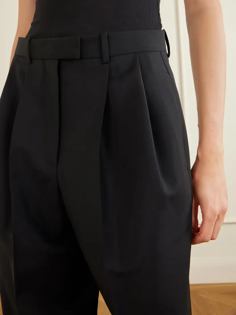 Givenchy Pleated Wool And Mohair-blend Wide-leg Pants | Thumbnail 5 Givenchy Pleated Wool And Mohair-blend Wide-leg Pants | Thumbnail 5