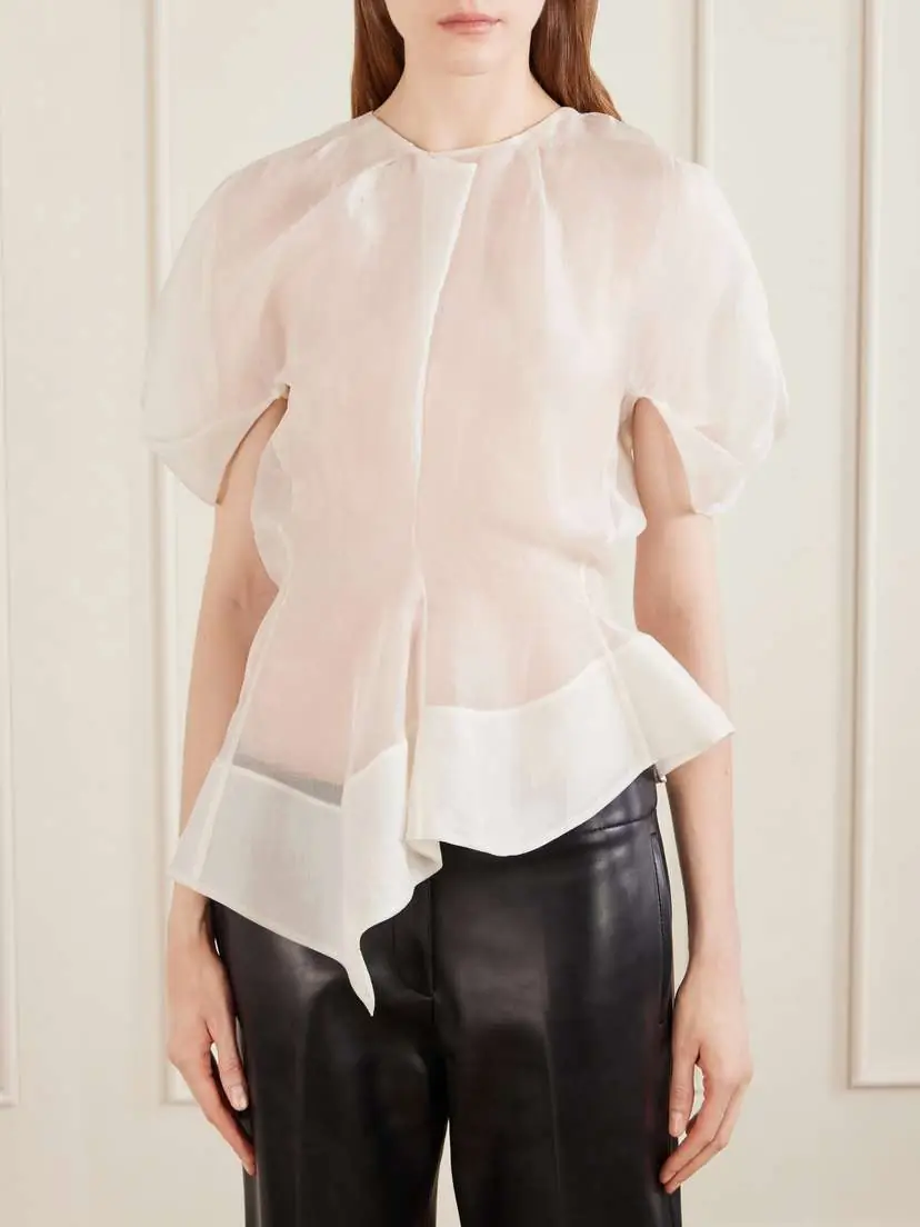 Khaite Rumi Silk Organza Top | Thumbnail 3