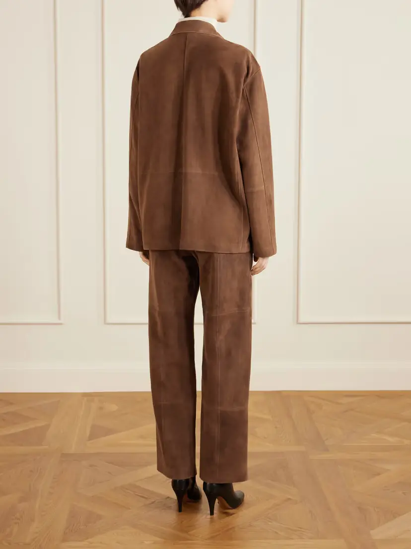 The Row Janine Suede Shirt | Thumbnail 3 The Row Janine Suede Shirt | Thumbnail 3