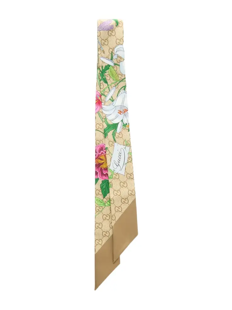 Flora Printed Silk-twill Scarf Flora Printed Silk-twill Scarf