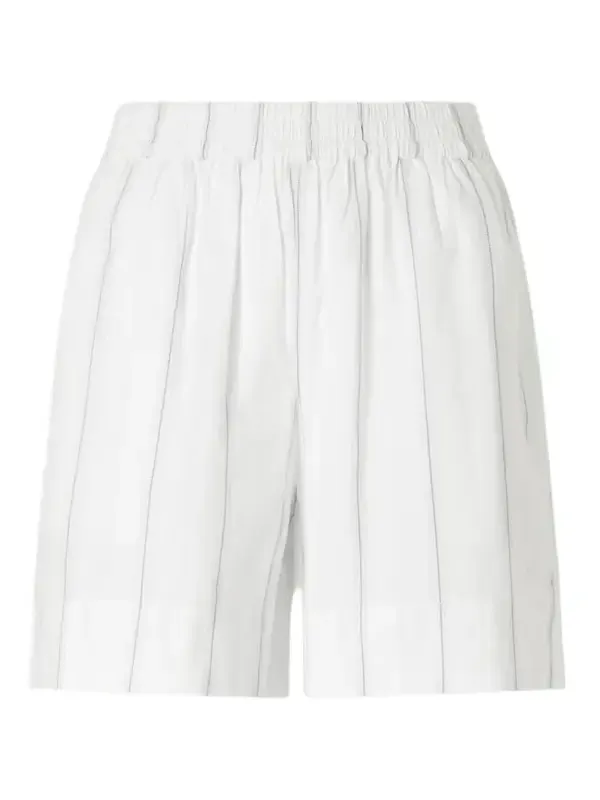 Vetiver Striped Organic Cotton Shorts Vetiver Striped Organic Cotton Shorts