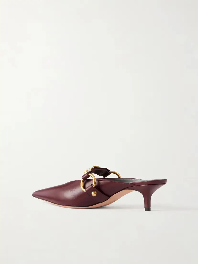 Balenciaga City Embellished Leather Mules | Thumbnail 3 Balenciaga City Embellished Leather Mules | Thumbnail 3