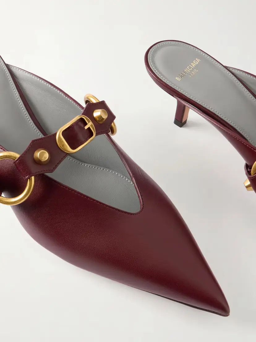 Balenciaga City Embellished Leather Mules | Thumbnail 5 Balenciaga City Embellished Leather Mules | Thumbnail 5