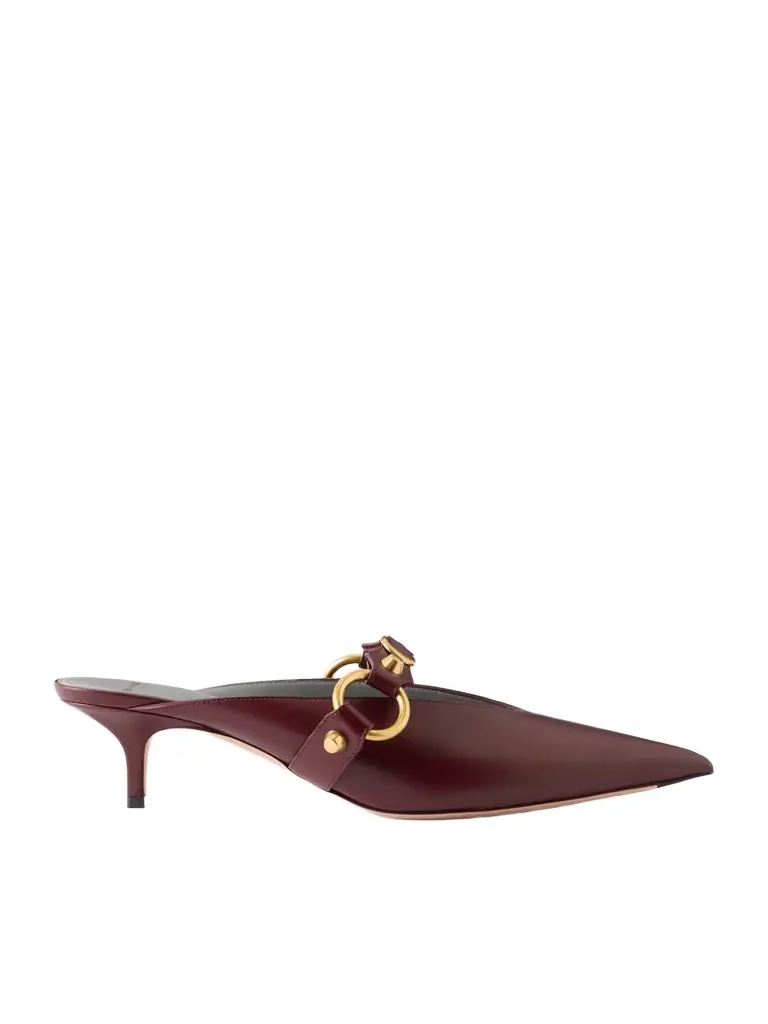 City Embellished Leather Mules City Embellished Leather Mules
