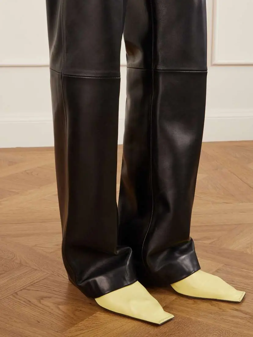 Khaite Mita Leather Straight-leg Pants | Thumbnail 5 Khaite Mita Leather Straight-leg Pants | Thumbnail 5