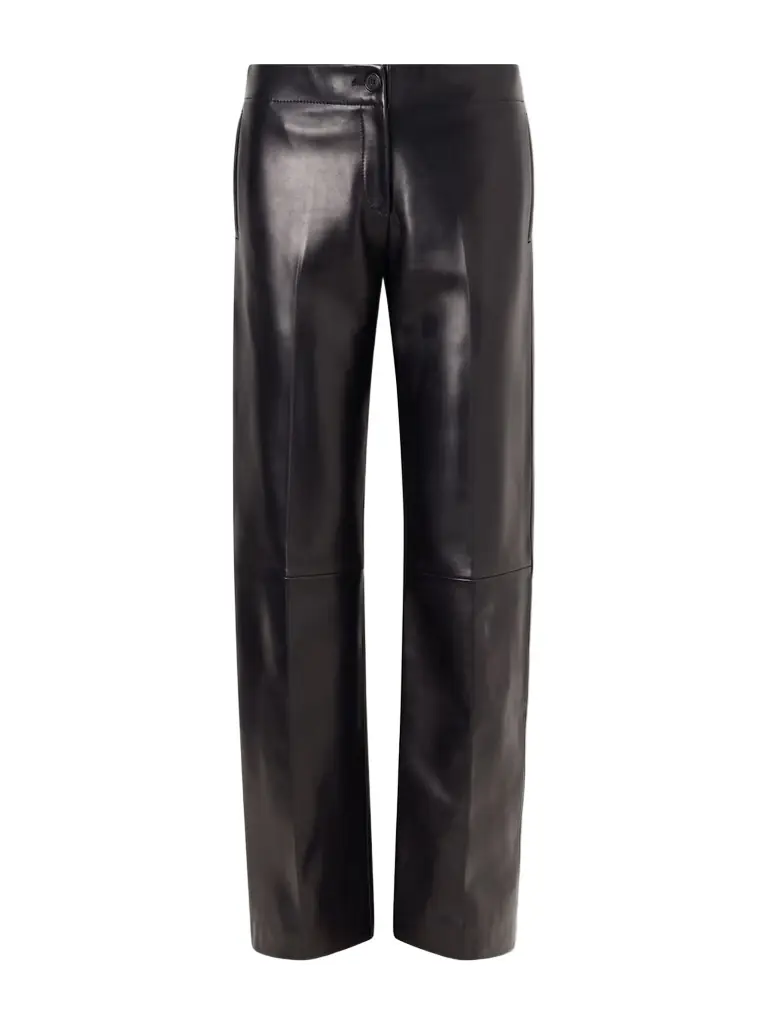 Khaite Mita Leather Straight-leg Pants | Image 1 Khaite Mita Leather Straight-leg Pants | Image 1