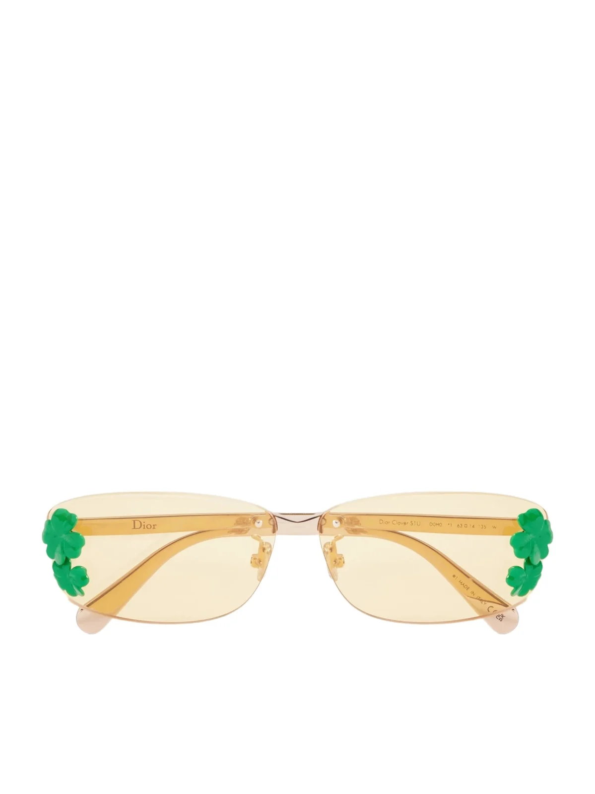 Dior clover S1u Rectangular Gold-tone Sunglasses Dior clover S1u Rectangular Gold-tone Sunglasses