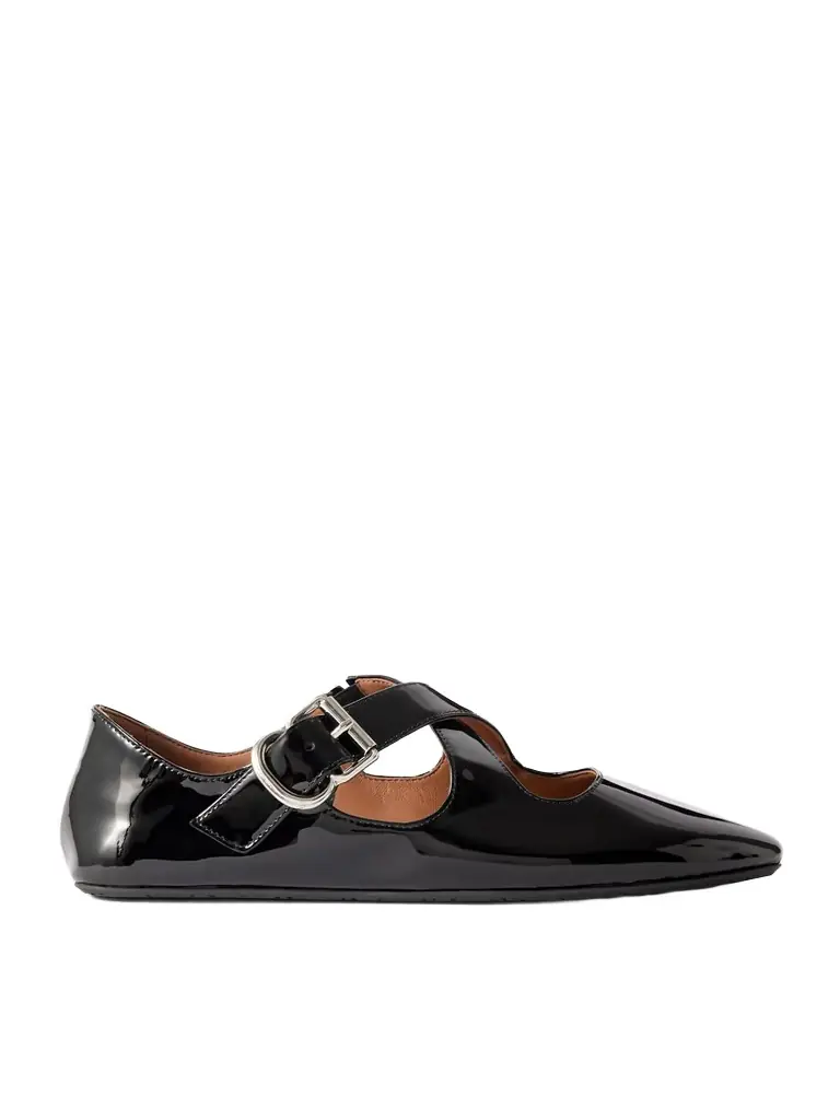 Criss Cross Patent-leather Ballet Flats Criss Cross Patent-leather Ballet Flats