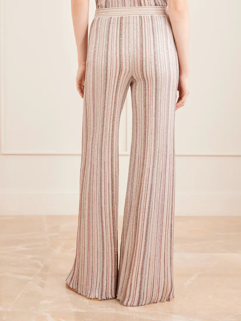 Missoni Striped Metallic Crochet-knit Wide-leg Pants | Thumbnail 4