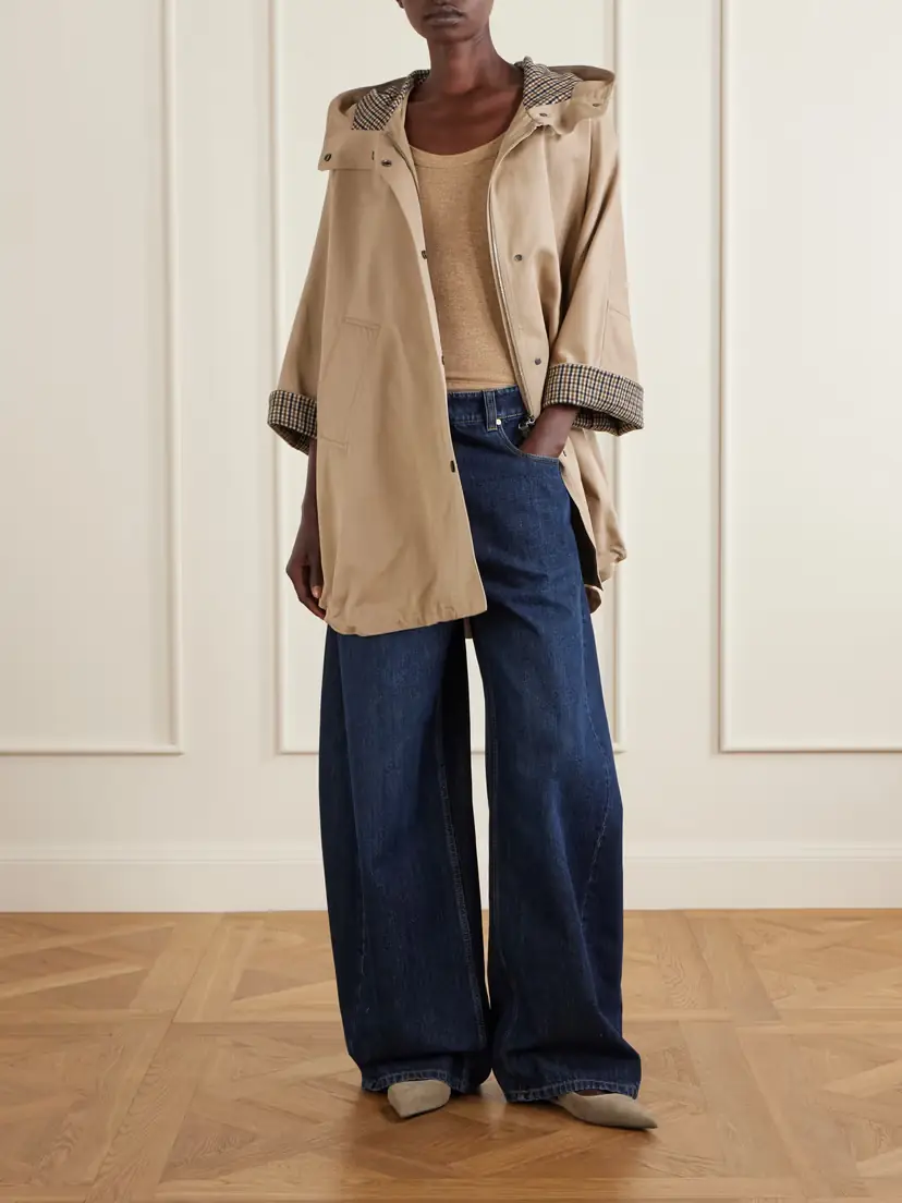 Brunello Cucinelli Cotton And Linen-blend Coat - Brown | Thumbnail 2 Brunello Cucinelli Cotton And Linen-blend Coat - Brown | Thumbnail 2