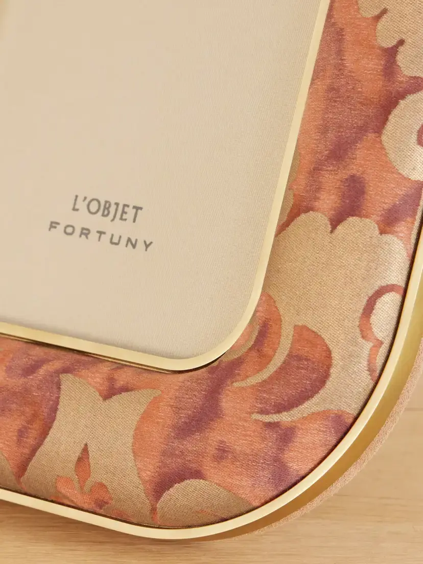 L'Objet Fortuny Rue Jacob Gold-tone Canvas-jacquard Frame | Thumbnail 4 L'Objet Fortuny Rue Jacob Gold-tone Canvas-jacquard Frame | Thumbnail 4