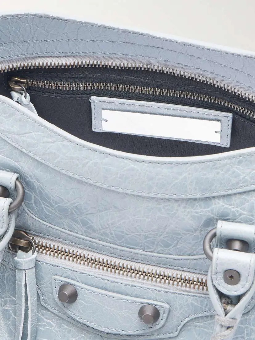 Balenciaga Le City Small Embellished Crinkled-leather Tote | Thumbnail 6 Balenciaga Le City Small Embellished Crinkled-leather Tote | Thumbnail 6