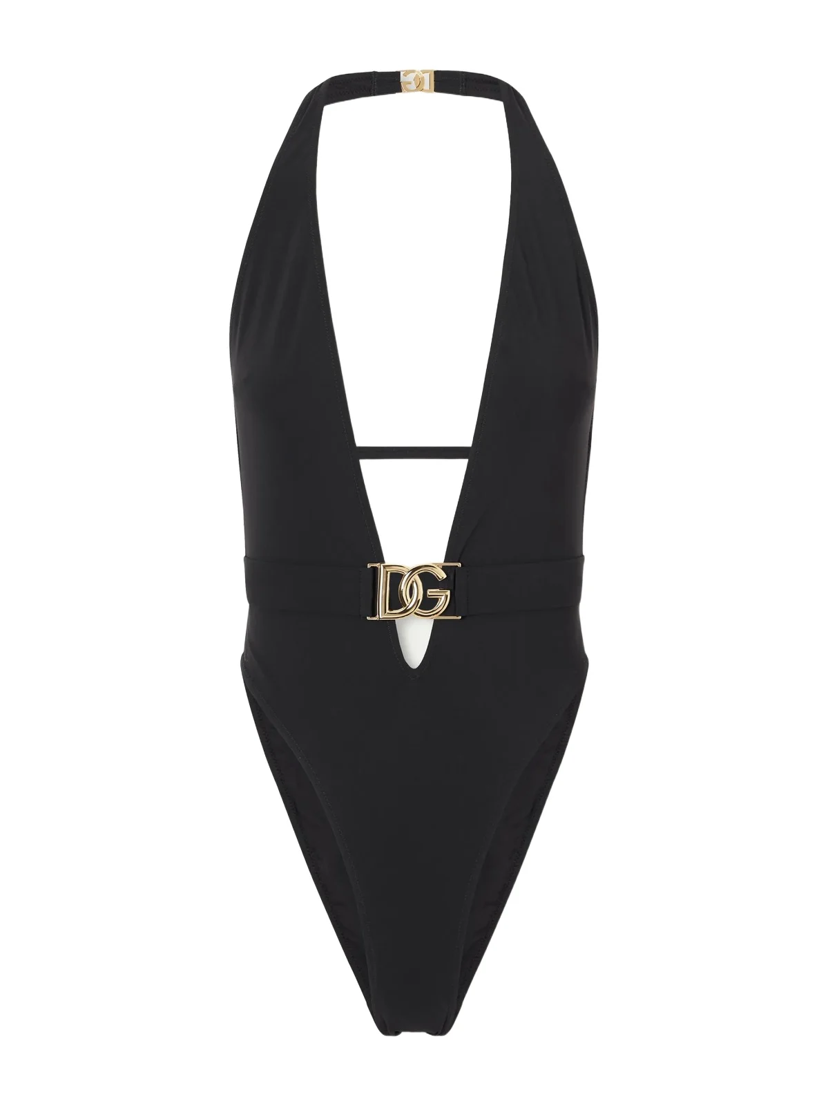 Dolce & Gabbana Logo-embellished Stretch Jersey One-piece | Thumbnail 1 Dolce & Gabbana Logo-embellished Stretch Jersey One-piece | Thumbnail 1