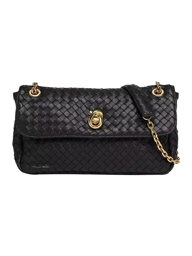 Women's Madison Intrecciato Leather Shoulder Bag Women's Madison Intrecciato Leather Shoulder Bag