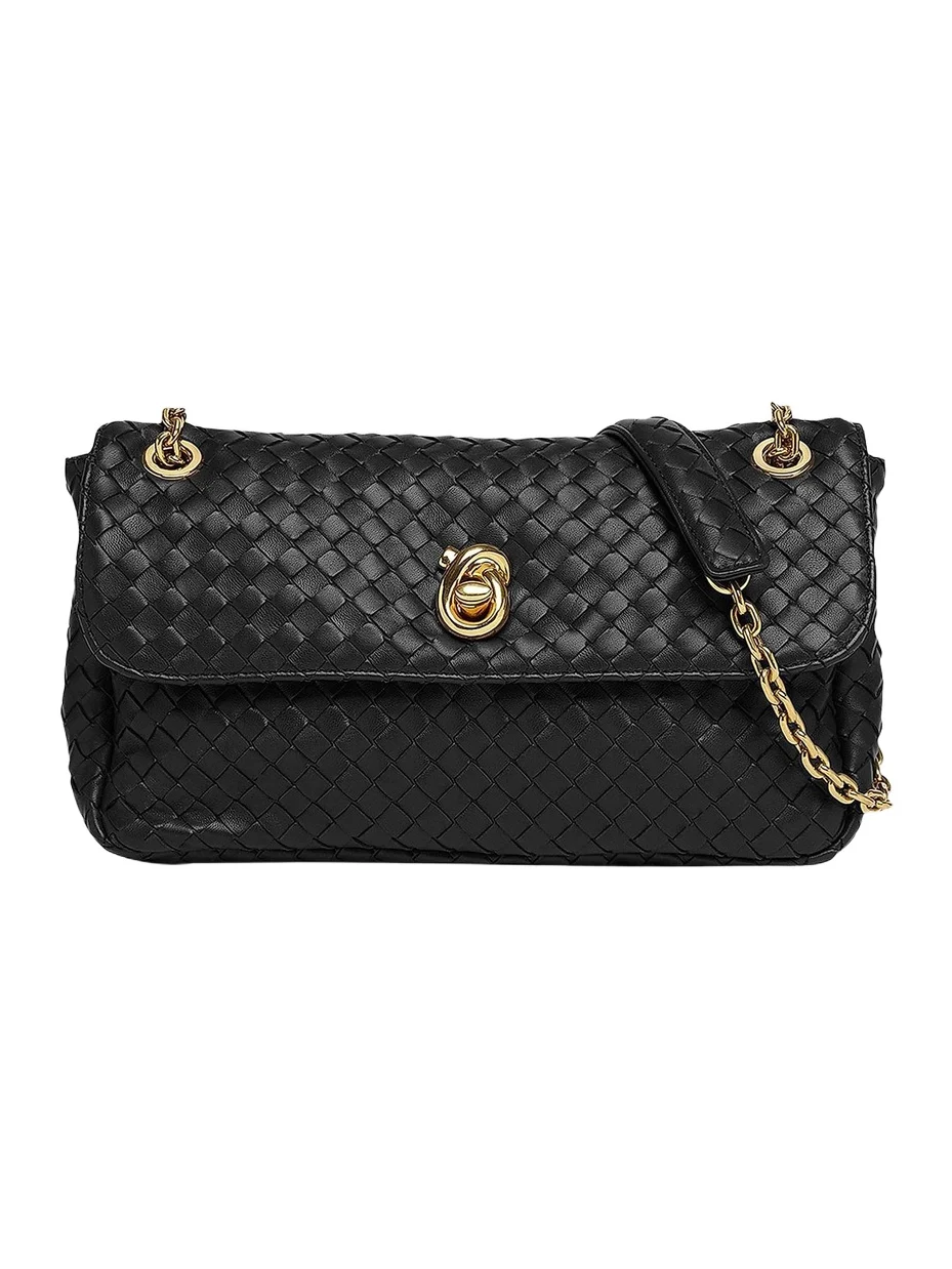 Bottega Veneta Women's Madison Intrecciato Leather Shoulder Bag