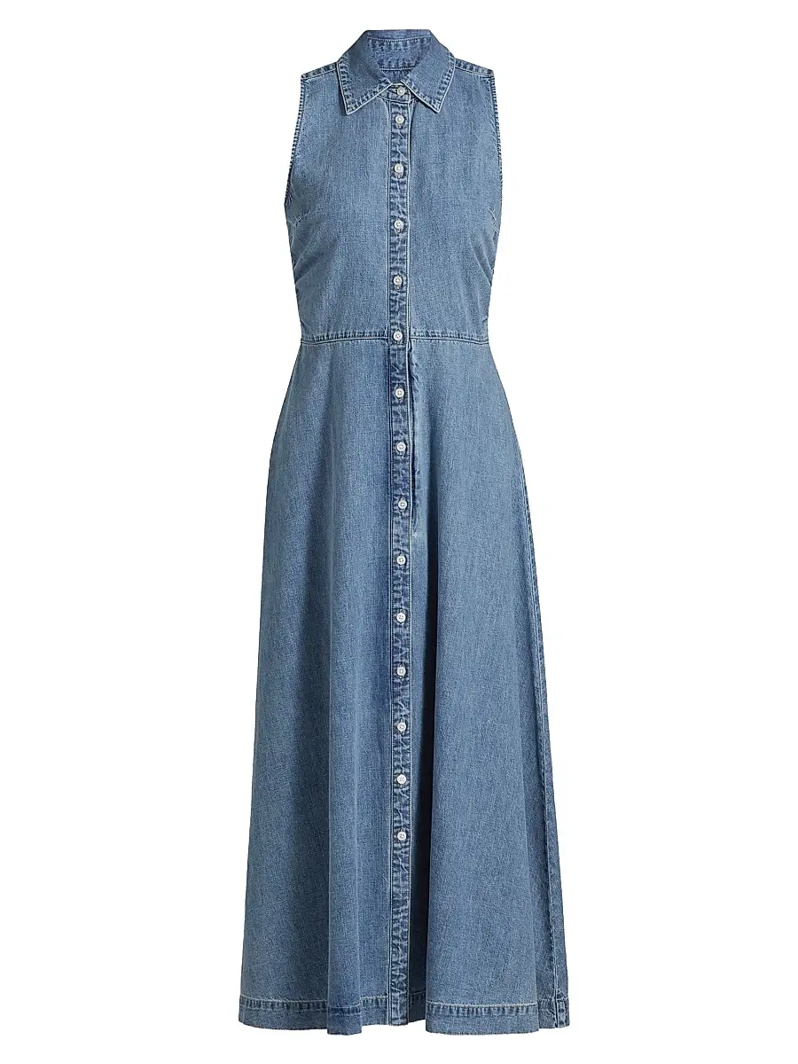 Veronica Beard Women's Fuller Denim Midi-Dress