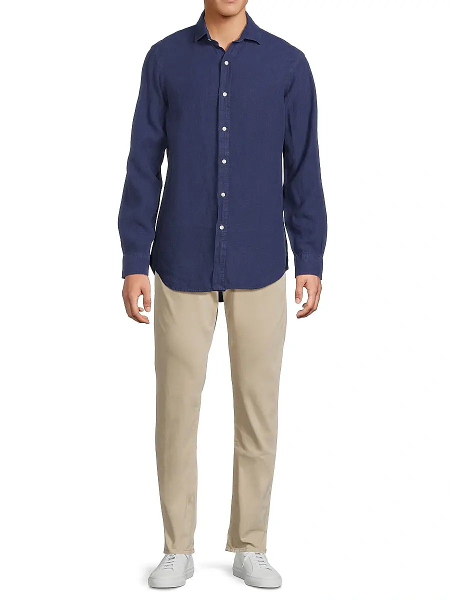 Polo Ralph Lauren Men's Classic-Fit Linen Shirt | Thumbnail 2 Polo Ralph Lauren Men's Classic-Fit Linen Shirt | Thumbnail 2