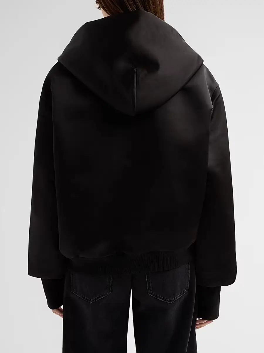 AREA Women's Satin Zip Hoodie | Thumbnail 3 AREA Women's Satin Zip Hoodie | Thumbnail 3