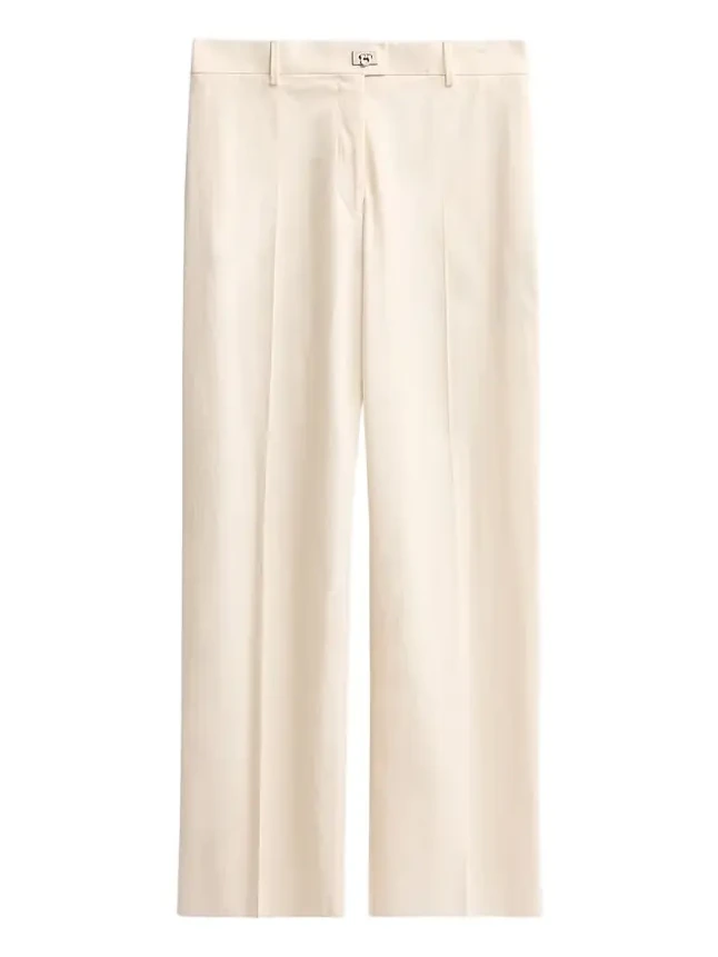 Women's Cotton-Silk Canvas Trousers