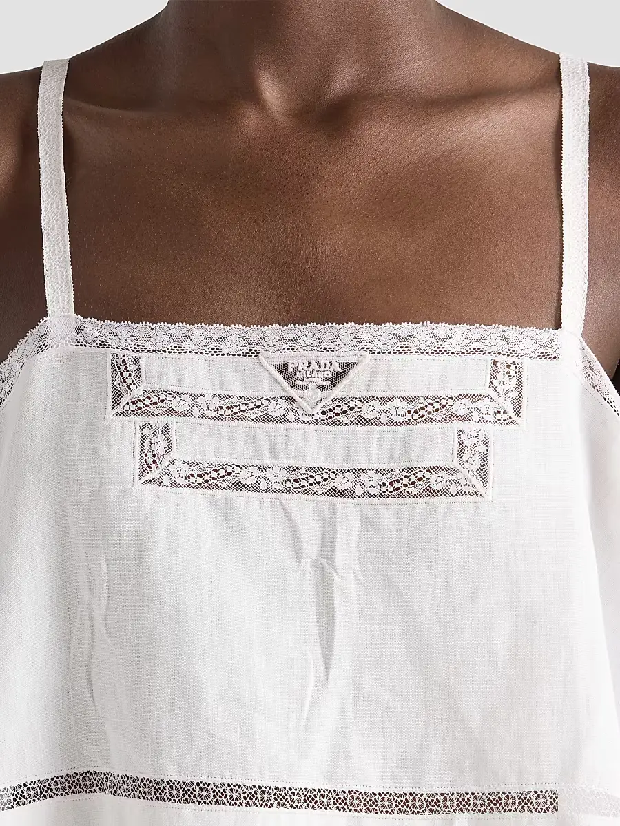 Prada Women's Linen Top | Thumbnail 5 Prada Women's Linen Top | Thumbnail 5
